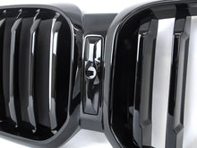 Glossy Black Front Kidney Grille Grill for BMW X3 G01 X4 G02 2022+ w/Camera