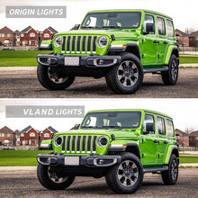 For Jeep Wrangler JL Gladiator 2018-2024 Headlights FULL LED Front Lamps