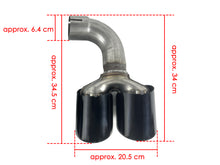 Black Rear Diffuser Exhaust Tips - BMW X3 G01 xDrive30i Sport 18-21