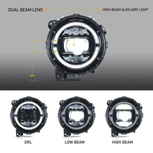For Jeep Wrangler JL Gladiator 2018-2024 Headlights FULL LED Front Lamps