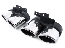 Rear Diffuser W/ Chrome Exhaust Tips For Audi A6 C8 Sedan S-Line S6 2019-2022
