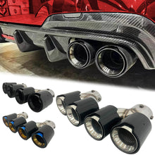 Glossy Carbon Fiber Exhaust Tips Muffler Pipes for BMW G20 G21 G42 G22 G23 G26