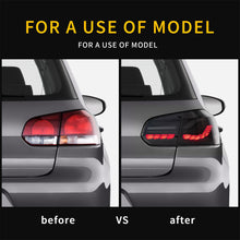Smoked/Red LED Tail Lights For VW Golf 6 MK6 2009-2013 w/Sequential