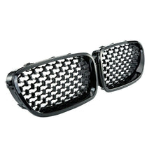 Gloss Black Diamond Kidney Grill For BMW 5 Series F10 Saloon F11 Estate 2010-2016