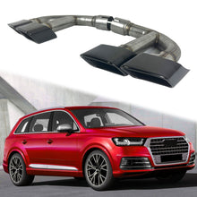 Glossy Black Exhaust Tips Muffler Pipes for Audi Q7 Diesel 2016-2019
