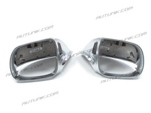 Matt Chrome Mirror Cover Caps For AUDI Q5 8R SQ5 09-17 Q7 10-15 With Lane Assist mc35