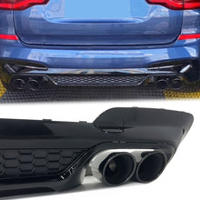 Black Rear Diffuser Exhaust Tips - BMW X3 G01 xDrive30i Sport 18-21