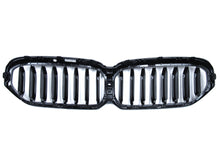 Glossy Black Front Kidney Grille Grill for BMW 5 Series G30 LCI 2021up W/ Camera