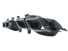 Glossy Black Rear Diffuser Exhaust Tips for Mercedes C205 A205 AMG Bumper