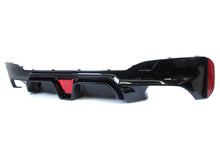 Glossy Black Rear Diffuser w/ LED Lights for BMW 5 Series G30 Sedan Sport Bumper 17-22