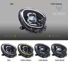FULL LED Headlights For 2010-2016 Mini Cooper Countryman R60 W/Animation DRL
