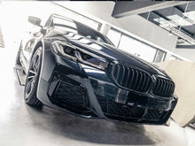 Glossy Black Front Kidney Grille Grill for BMW 5 Series G30 LCI 2021up W/ Camera