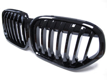 Gloss Black Single Slat Front Kidney Grille Grill for BMW X1 F48 F49 LCI 20-21