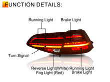 LED Sequential Tail Lights For VW Golf 7 MK7.5 MK7 2014-2020