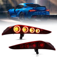For 19-24 Toyota GR Supra A90 A91 Dynamic Animate Lightbar LED DRL Rear Lights