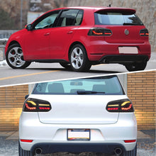 Smoked/Red LED Tail Lights For VW Golf 6 MK6 2009-2013 w/Sequential