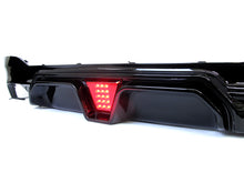 Glossy Black Rear Diffuser w/ LED Lights for BMW 5 Series G30 Sedan Sport Bumper 17-22