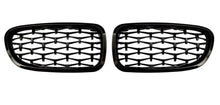 Gloss Black Diamond Kidney Grill For BMW 5 Series F10 Saloon F11 Estate 2010-2016