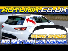 Rear Boot Roof Spoiler Wing Gloss Black for SEAT Leon MK3 5F 5-door 2013-2019 sp82