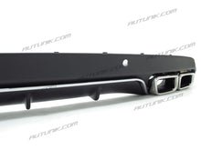 Rear Diffuser Chrome Exhaust Tips fpr Mercedes W205 Sedan w/ Standard Bumper di22