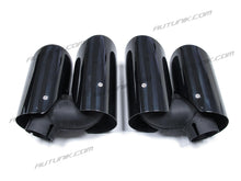 Glossy Black Exhaust Pipe Muffler Tips For Porsche Macan w/ 2.0L Engine 2019-2021 et104