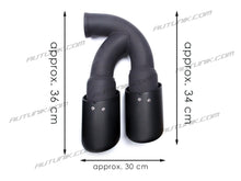Fit for 11-14 Porsche Cayenne V8 Engine Exahsut Muffler Tips Matte Black et102