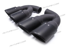Fit for 11-14 Porsche Cayenne V8 Engine Exahsut Muffler Tips Matte Black et102