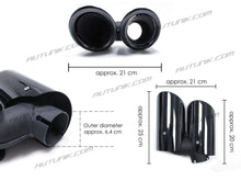 Glossy Black Exhaust Pipe Muffler Tips For Porsche Macan w/ 2.0L Engine 2019-2021 et104
