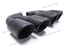 Fit for 11-14 Porsche Cayenne V8 Engine Exahsut Muffler Tips Matte Black et102