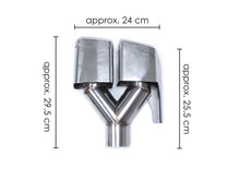 Chrome Muffler Tips Dual Exhaust Pipe For 2011-2017 Mercedes CLS W218 CLS63 AMG et89