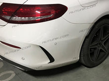 Rear Side Vents Trims Covers Glossy Black for Mercedes Benz W205 Coupe C205 C43 AMG pz15