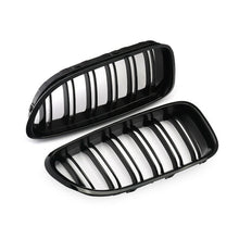 Gloss Black Dual Slats Front Kidney Grille Grill for BMW 6 Series F06 F12 F13 2012-2017