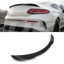 Rear Spoiler Lip Black for Mercedes Benz C Class Coupe C205 14-18