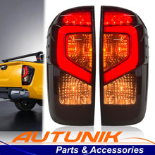 Smoked 3D Stripe LED Tail Lights Rear Lamp for Nissan Navara NP300 D23 2015-2024