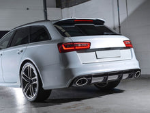 Rear Bumper Diffuser + Muffler Tips For Audi S6 A6 S-line C7.5 16-18