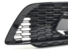 Black Front Bumper Fog Light Grilles Cover w/ ACC For Audi Q5 SQ5 FY S Line 2017+