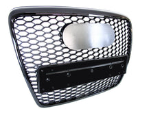Honeycomb Front Grille Grill Glossy Black For Audi A6 C6 4F Allroad 2004-2011