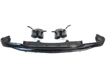 Gloss Black Rear Diffuser w/ Exhaust Tips For 2020–2024 Audi A4 B9.5 Non S-Line