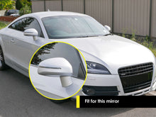 2x Aluminum Matt Chrome Mirror Cover for Audi TT MK2 8J R8 RS TTS 06-14