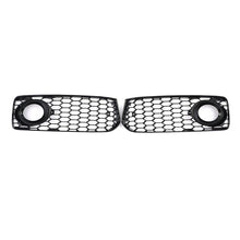 Honeycomb Fog Light Grille Black Trim For Audi A5 S-Line S5 B8 08-12