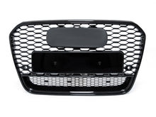 Glossy Black Front Mesh Grille Grill For Audi A6 S6 C7 2011-2014