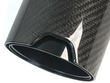 Carbon Fibre Exhaust Tip for BMW 3 Series F30 F31 55-59mm pipe Gloss Black Inner