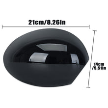 2x Gloss Black Wing Mirror Cover Cap Power Fold For Mini R55 R56 R57 R58 R59 R61