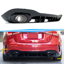 Rear Diffuser Black Exhaust Tips for Mercedes W177 A200 A250 A35 Hatchback AMG Bumper di31