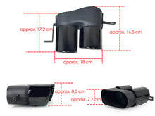 Gloss Black Exhaust Tips Pipes for BMW G20 Sedan Sport Bumper 19-22