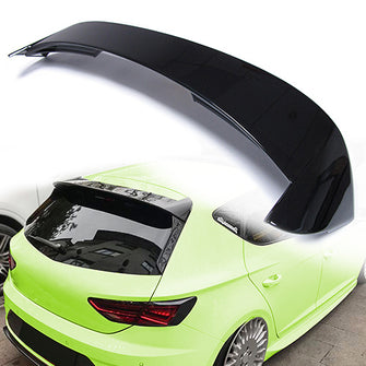 Rear Boot Roof Spoiler Wing Gloss Black for SEAT Leon MK3 5F 5-door 2013-2019 sp82