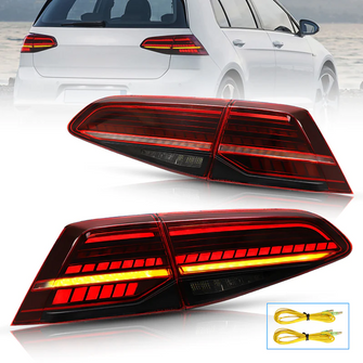 LED Sequential Tail Lights For VW Golf 7 MK7.5 MK7 2014-2020