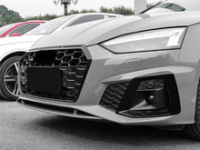 Black Front Bumper Fog Light Grilles Cover For Audi A5 S5 F5 S Line 2020+