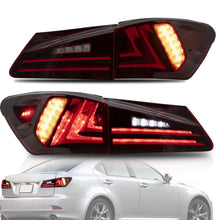 LED Tail Lights for Lexus IS250 IS350 ISF 2006-2015 Red Lens Rear Lamp