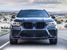 Glossy Black Double Slat Front Bumper Kidney Grille Grill for BMW X6 G06 2019+